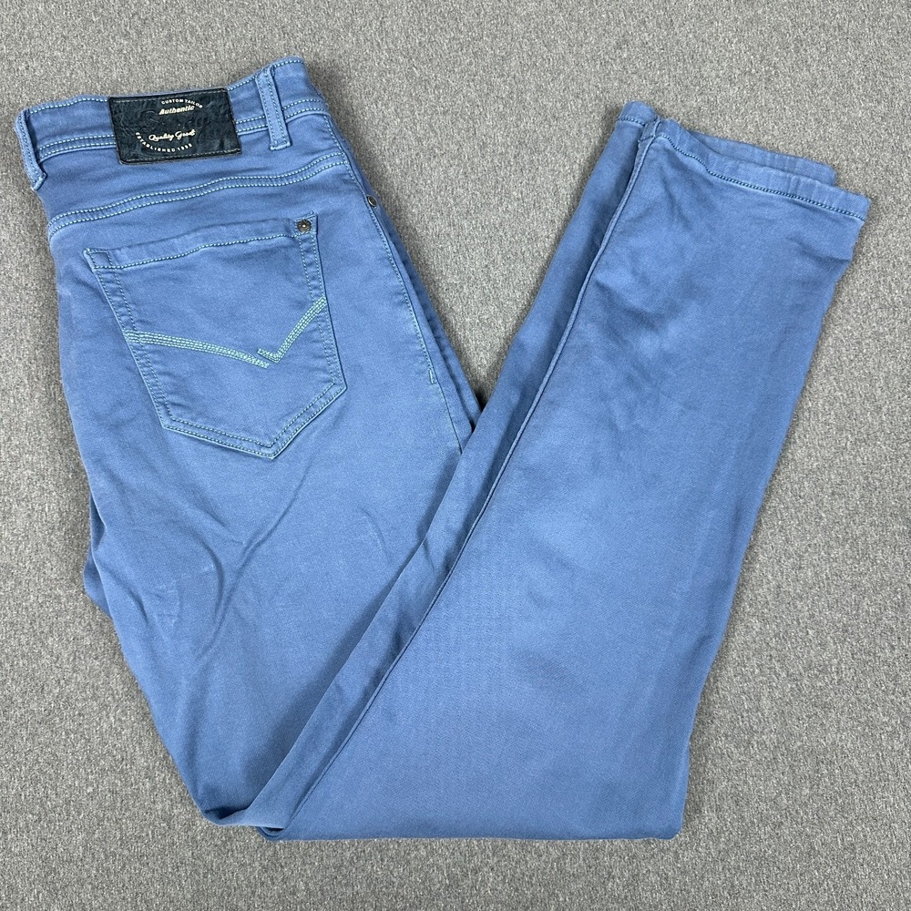 Sturdy Jeans Mens 36 Slim Fit Blue Stretch Cotton Casual Pants Chino Style